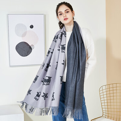 Lan Shi Yu W0382 scarf female winter Korean tassel wild girl cartoon warm bib dual-use shawl light gray
Lan Shi Yu W0382 scarf female winter Korean tassel wild girl cartoon warm bib dual-use shawl light gray