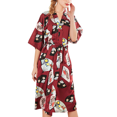 Toponeto Women Simulation Silk Ladies Pajamas Lingerie Robe Bathrobe Bride Dressing Gown
Toponeto Women Simulation Silk Ladies Pajamas Lingerie Robe Bathrobe Bride Dressing Gown