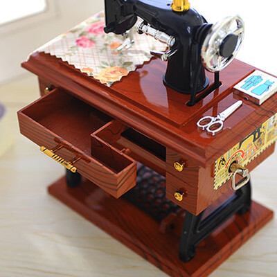 Gobestart Vintage Music Box Mini Sewing Machine Style Mechanical Birthday Gift Table Decor
Gobestart Vintage Music Box Mini Sewing Machine Style Mechanical Birthday Gift Table Decor
