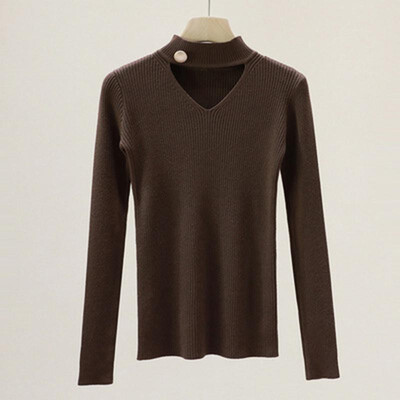 Women Knitted Pullovers Sweater Hollow Out Turtleneck Button Long Sleeves Slim Elegant Autumn Winter Office Street Knitting Top
Women Knitted Pullovers Sweater Hollow Out Turtleneck Button Long Sleeves Slim Elegant Autumn Winter Office Street Knitting Top