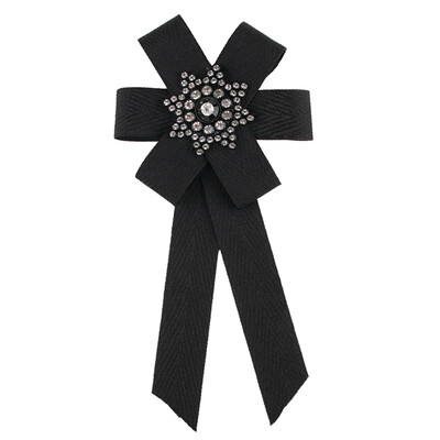 New Style Baroque Fabric Bowknot Brooches For Women Fashion Crystal Flower shape Bow Tie Collar Accessory
New Style Baroque Fabric Bowknot Brooches For Women Fashion Crystal Flower shape Bow Tie Collar Accessory