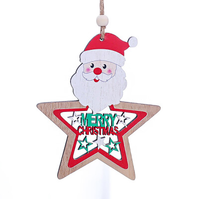 Tailored Wooden star painted pendant Christmas tree decoration accessories hanging pieces
Tailored Wooden star painted pendant Christmas tree decoration accessories hanging pieces