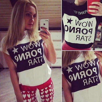 New Womens Ladies Summer Letter Short Sleeve Blouse Casual Tops T-Shirt -2XL
New Womens Ladies Summer Letter Short Sleeve Blouse Casual Tops T-Shirt -2XL