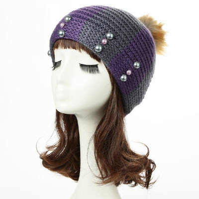 New Women Winter Hat Beanie Knit Cap Contrast Stripe Pom Pom Bead Causal Slouchy Baggy Skullies
New Women Winter Hat Beanie Knit Cap Contrast Stripe Pom Pom Bead Causal Slouchy Baggy Skullies