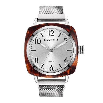 REBIRTH Fine Quality Movement Square Watch For Women Quartz Watches Golden Watch Band
REBIRTH Fine Quality Movement Square Watch For Women Quartz Watches Golden Watch Band