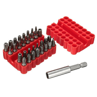 33pcs Tamper Proof CRV6150 Torx Hex Star Bit Set with Magnetic Holder for Any Drills Screwdriver Nutdrivers Bits Hand Tools with
33pcs Tamper Proof CRV6150 Torx Hex Star Bit Set with Magnetic Holder for Any Drills Screwdriver Nutdrivers Bits Hand Tools with