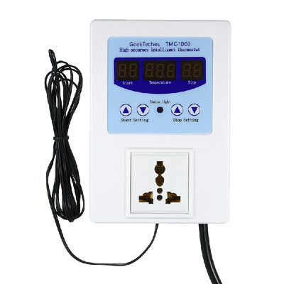 AC110-240V 10A LED Digital Intelligent Pre-wired Temperature Controller with Air Sensor Thermostat Heating Cooling Control Switch
AC110-240V 10A LED Digital Intelligent Pre-wired Temperature Controller with Air Sensor Thermostat Heating Cooling Control Switch