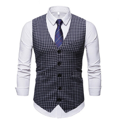 Toponeto Mens Fashion New Style Business Leisure Vest Comfortable Checked Waistcoat Top
Toponeto Mens Fashion New Style Business Leisure Vest Comfortable Checked Waistcoat Top