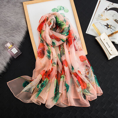 Korean version of autumn&winter new rich flower scarf female summer sunscreen shawl wild dual-use beach towel seaside scarf
Korean version of autumn&winter new rich flower scarf female summer sunscreen shawl wild dual-use beach towel seaside scarf