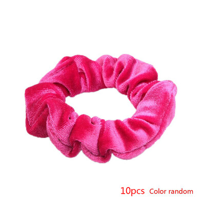 10pcs Women Velvet Solid Elastic Hair Bands Ponytail Holder Stretchy Rubber Band Hair Tie Color Random
10pcs Women Velvet Solid Elastic Hair Bands Ponytail Holder Stretchy Rubber Band Hair Tie Color Random