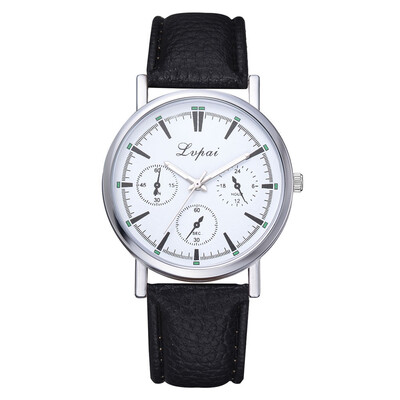 Lvpai P641 Fashion Three Eyes Leather Watches