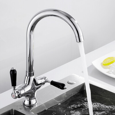 Modern Kitchen Sink Mixer Tap Elegant Ceramic Dual Handle Hot Cold Water Monobloc Kitchen Faucets Swivel Spout Chrome
Modern Kitchen Sink Mixer Tap Elegant Ceramic Dual Handle Hot Cold Water Monobloc Kitchen Faucets Swivel Spout Chrome