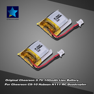2Pcs Original Cheerson CX-10 37V 100mAh Lipo Battery CX-10-002VA18 for Cheerson CX-10 Hubsan H111 RC Quadcopter RC Part Hot Fas
2Pcs Original Cheerson CX-10 37V 100mAh Lipo Battery CX-10-002VA18 for Cheerson CX-10 Hubsan H111 RC Quadcopter RC Part Hot Fas