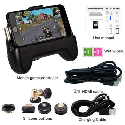 PUBG Controller Gamepad HDMI Display Adapter PUBG Mobile Joystick L1 R1 for iPhone Android Same Screen Converter To TV Projector
PUBG Controller Gamepad HDMI Display Adapter PUBG Mobile Joystick L1 R1 for iPhone Android Same Screen Converter To TV Projector