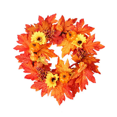 New Hot Artificial Pumpkin Maple Leaves Sunflower Wreath Home Harvest Decoration Christmas Wreath Thanksgiving Decoration
New Hot Artificial Pumpkin Maple Leaves Sunflower Wreath Home Harvest Decoration Christmas Wreath Thanksgiving Decoration