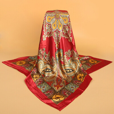 Simulation silk scarf spot wholesale 90cm satin large square scarf Yiwu scarf factory direct sales special gift
Simulation silk scarf spot wholesale 90cm satin large square scarf Yiwu scarf factory direct sales special gift