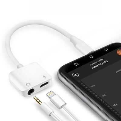 2 in 1 Adapters For iPhone X 7 8 Plus Earphones For Lightning to 35mm Jack Adaptor AUX Audio Charger Splitter OTG cable
2 in 1 Adapters For iPhone X 7 8 Plus Earphones For Lightning to 35mm Jack Adaptor AUX Audio Charger Splitter OTG cable