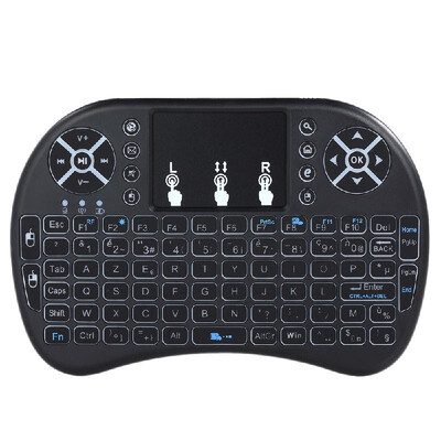 24GHz Wireless Keyboard with Touchpad Mouse Handheld Remote Control for Android TV BOX PC Smart TV Black
24GHz Wireless Keyboard with Touchpad Mouse Handheld Remote Control for Android TV BOX PC Smart TV Black