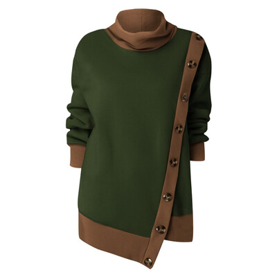Tailored Fashion Women Plus Size Button Splice Solid Color Long Sleeve O-Neck Sweatshirt
Tailored Fashion Women Plus Size Button Splice Solid Color Long Sleeve O-Neck Sweatshirt