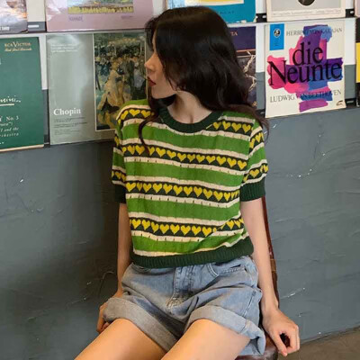 Summer Women T-shirt Green Round Neck Short-sleeved Knitted Tops Ladies Stranger Things Tees
Summer Women T-shirt Green Round Neck Short-sleeved Knitted Tops Ladies Stranger Things Tees