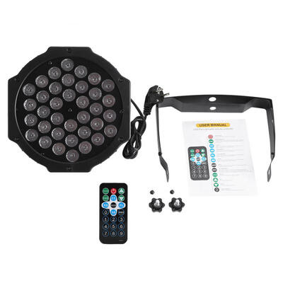 Greensen 72W 36LED RGB Stage Light Party Disco Club Lamp DMX512 with Remote Control EU Plug 220V240V
Greensen 72W 36LED RGB Stage Light Party Disco Club Lamp DMX512 with Remote Control EU Plug 220V240V