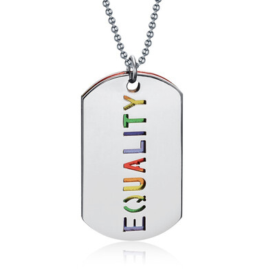 Hot Trendy Colorful Stainless Steel Pendant Necklace Pride Lesbian Gay Couple Lapel Necklace For Men Women Fashion Jewelry Gift
Hot Trendy Colorful Stainless Steel Pendant Necklace Pride Lesbian Gay Couple Lapel Necklace For Men Women Fashion Jewelry Gift