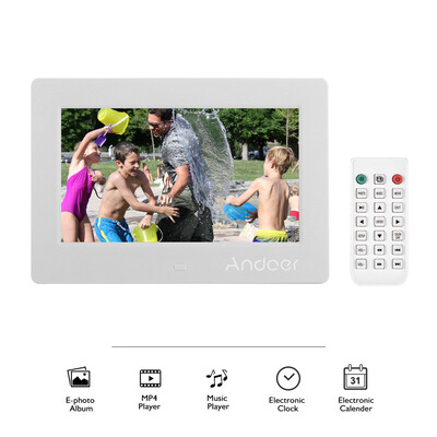 Andoer 7 Inches LED Digital Photo Frame Desktop Electronic Album 1024600 High Resolution Supports Music 1080P Video Player Clo
Andoer 7 Inches LED Digital Photo Frame Desktop Electronic Album 1024600 High Resolution Supports Music 1080P Video Player Clo