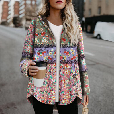 Tailored Plus Size Women Vintage Floral Printed Long Sleeve Button Hooded Coats Outwear
Tailored Plus Size Women Vintage Floral Printed Long Sleeve Button Hooded Coats Outwear