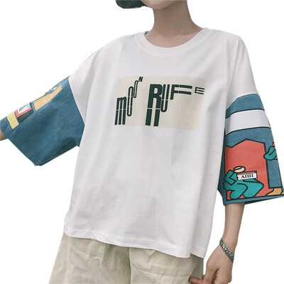 Print Female T-shirt White Cotton Women Tshirts Summer Casual Harajuku T Shirt Femme Top
Print Female T-shirt White Cotton Women Tshirts Summer Casual Harajuku T Shirt Femme Top