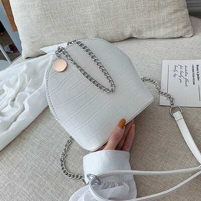 2019 new Korean version of shell bag woman slanted mini stone grain women bag chain carrying single shoulder bag tide
2019 new Korean version of shell bag woman slanted mini stone grain women bag chain carrying single shoulder bag tide