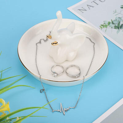 Greensen Ring Holder Dish for Jewelry Necklace Bracelet Holders Organizer Display Home Decor White
Greensen Ring Holder Dish for Jewelry Necklace Bracelet Holders Organizer Display Home Decor White