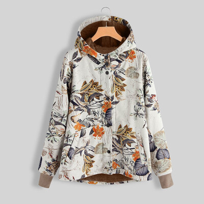 Toponeto Womens Winter Warm Outwear Floral Print Hooded Pockets Vintage Oversize Coats
Toponeto Womens Winter Warm Outwear Floral Print Hooded Pockets Vintage Oversize Coats