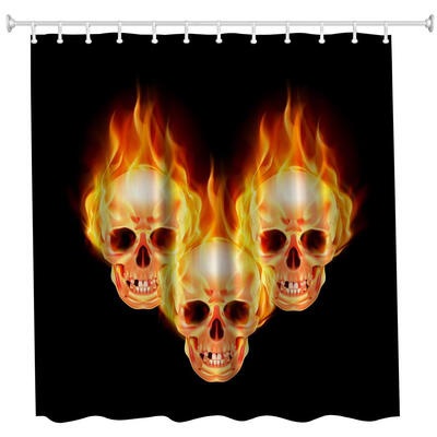 The Skeleton of Flame Polyester Shower Curtain Bathroom Curtain High Definition 3D Printing Water-Proof
The Skeleton of Flame Polyester Shower Curtain Bathroom Curtain High Definition 3D Printing Water-Proof
