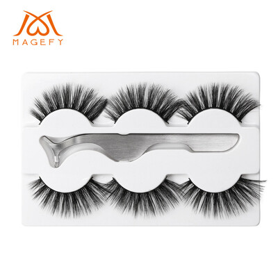 〖Follure〗Natural Party Luxury Makeup 3Pair 3D False Lashes Fluffy Strip Eye lashes Clip