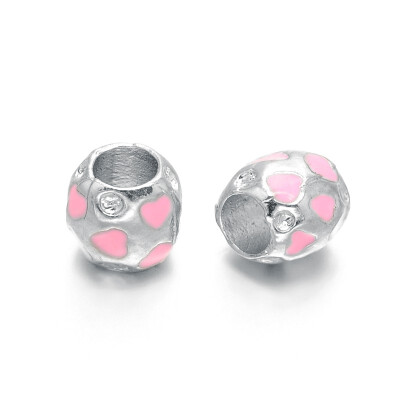Zinc Alloy Rhinestone Enamel Rondelle European Large Hole Beads Lead Free & Nickel Free Pink 9x9mm Hole 45mm
Zinc Alloy Rhinestone Enamel Rondelle European Large Hole Beads Lead Free & Nickel Free Pink 9x9mm Hole 45mm