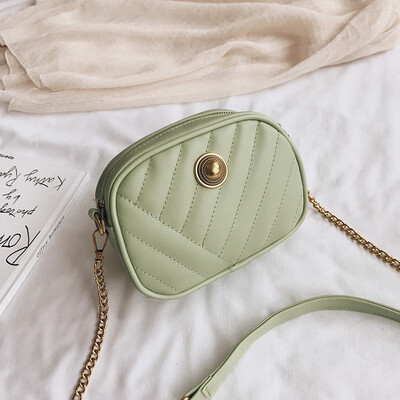 New texture solid color striped bag female 2019 new Korean version of the wild single shoulder slung fashion chain small square bag
New texture solid color striped bag female 2019 new Korean version of the wild single shoulder slung fashion chain small square bag