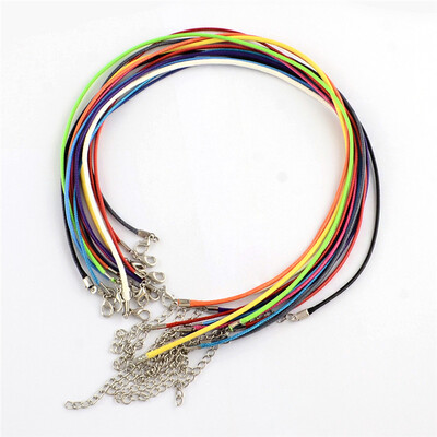 PH PANDAHALL 100 Strands of Waxed Cotton Cord Necklace Makings with Alloy Lobster Claw Clasps&Iron End Chains
PH PANDAHALL 100 Strands of Waxed Cotton Cord Necklace Makings with Alloy Lobster Claw Clasps&Iron End Chains