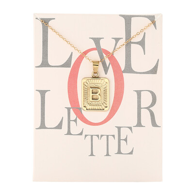 Card Fashion Brand Series 26 English Letters Alphabet Pendant Necklace For Women Men Jewelry Wholesale
Card Fashion Brand Series 26 English Letters Alphabet Pendant Necklace For Women Men Jewelry Wholesale