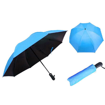 Black Coating Automatic Fold Umbrella Reverse 3 Folding Umbrellas Sunny&Rain Inverted Umbrella
Black Coating Automatic Fold Umbrella Reverse 3 Folding Umbrellas Sunny&Rain Inverted Umbrella