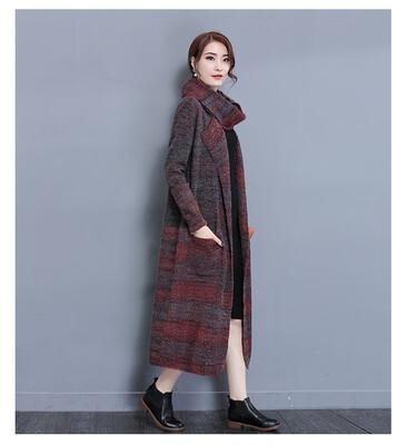 New autumn&winter 2018 sweater jacket long style loose large size wool knitted cardigan thicker coat female
New autumn&winter 2018 sweater jacket long style loose large size wool knitted cardigan thicker coat female