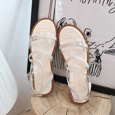 Summer 2019 new Korean version of Joker student thick cake Roman Sandals fairy wind chic flat sandals women
Summer 2019 new Korean version of Joker student thick cake Roman Sandals fairy wind chic flat sandals women