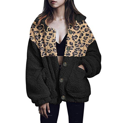 Toponeto Women Winer Plus Size Jacket Warm Leopard Splice Outwear Plush Pocket Long Coat
Toponeto Women Winer Plus Size Jacket Warm Leopard Splice Outwear Plush Pocket Long Coat
