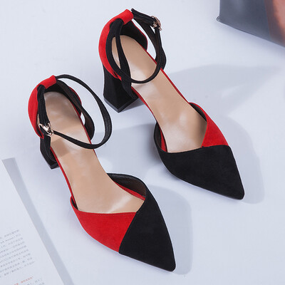 Single-buckled womens thick shoes with spring&summer 2019 color-colored bag-head sandals sexy thin sharp fresh heels
Single-buckled womens thick shoes with spring&summer 2019 color-colored bag-head sandals sexy thin sharp fresh heels