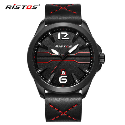 RISTOS calendar watch mens leather waterproof sports quartz non-mechanical mens watch 9356
RISTOS calendar watch mens leather waterproof sports quartz non-mechanical mens watch 9356