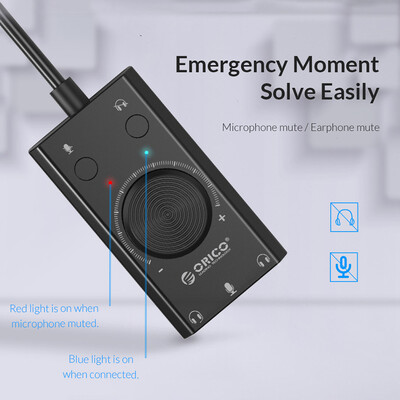 ORICO SC2-BK Audio Card USB Sound Card Stereo Mic Earphone Audio Jack Cable Adapter Volume Adjustment Free Driver
ORICO SC2-BK Audio Card USB Sound Card Stereo Mic Earphone Audio Jack Cable Adapter Volume Adjustment Free Driver