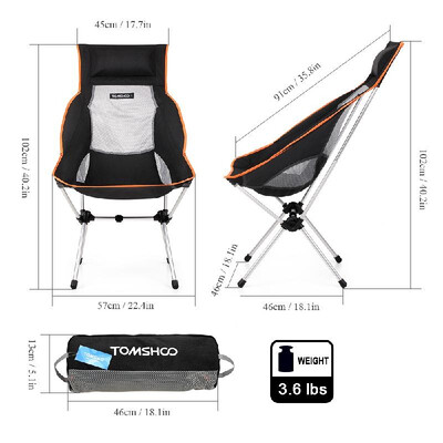TOMSHOO Ultralight Portable Folding Chair Outdoor Picnic Fishing Camping Backpacking Chairs with Carry Bag
TOMSHOO Ultralight Portable Folding Chair Outdoor Picnic Fishing Camping Backpacking Chairs with Carry Bag