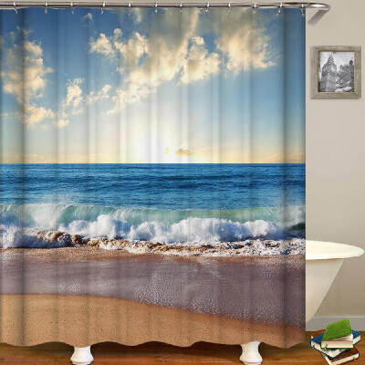 Shower Curtain Seaside Scenery Printed Blackout Curtains Waterproof Mildew-proof Bathroom Curtain 71"x71
Shower Curtain Seaside Scenery Printed Blackout Curtains Waterproof Mildew-proof Bathroom Curtain 71"x71