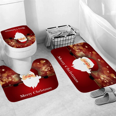 〖Follure〗3Pcs Christmas shower Curtain Bathroom Anti-slip Carpet Rug Toilet Cover Mat Set
〖Follure〗3Pcs Christmas shower Curtain Bathroom Anti-slip Carpet Rug Toilet Cover Mat Set