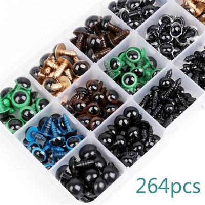 NEW 264Pcs DIY Mixed Craft Plastic Colorful Safety Eyes Washers for Teddy Bear Dolls Toy Making Doll
NEW 264Pcs DIY Mixed Craft Plastic Colorful Safety Eyes Washers for Teddy Bear Dolls Toy Making Doll