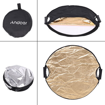 Andoer 60cm 5in1 Round Collapsible Multi-Disc Portable Circular Photo Photography Studio Video Light Reflector
Andoer 60cm 5in1 Round Collapsible Multi-Disc Portable Circular Photo Photography Studio Video Light Reflector